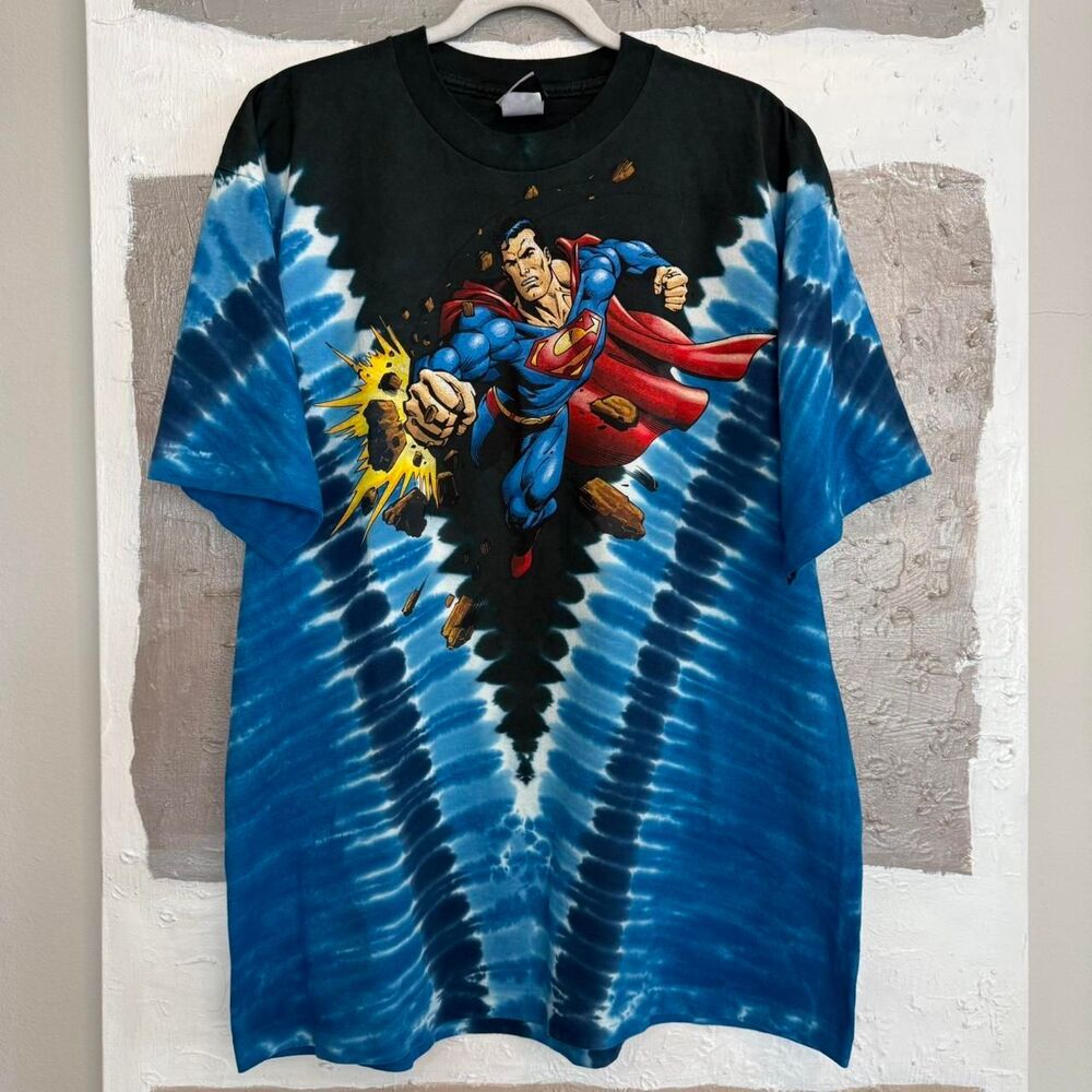 1995 Superman vintage liquid blue